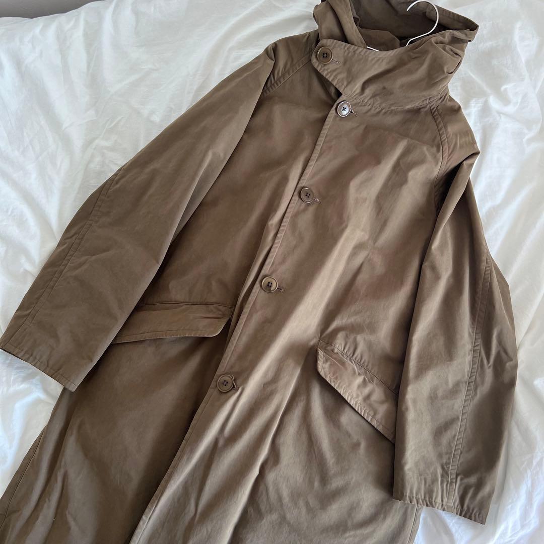 コモリ　comoli フーデッドコート　19AW Olive サイズ1