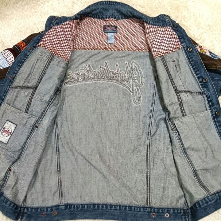 希少 Platinum Fubu Harlem デニムジャケット VTG90s