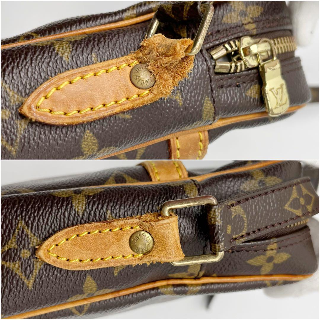 ルイヴィトン ショルダーバッグ ダヌーブ　モノグラム　ポシェット　ブラウン