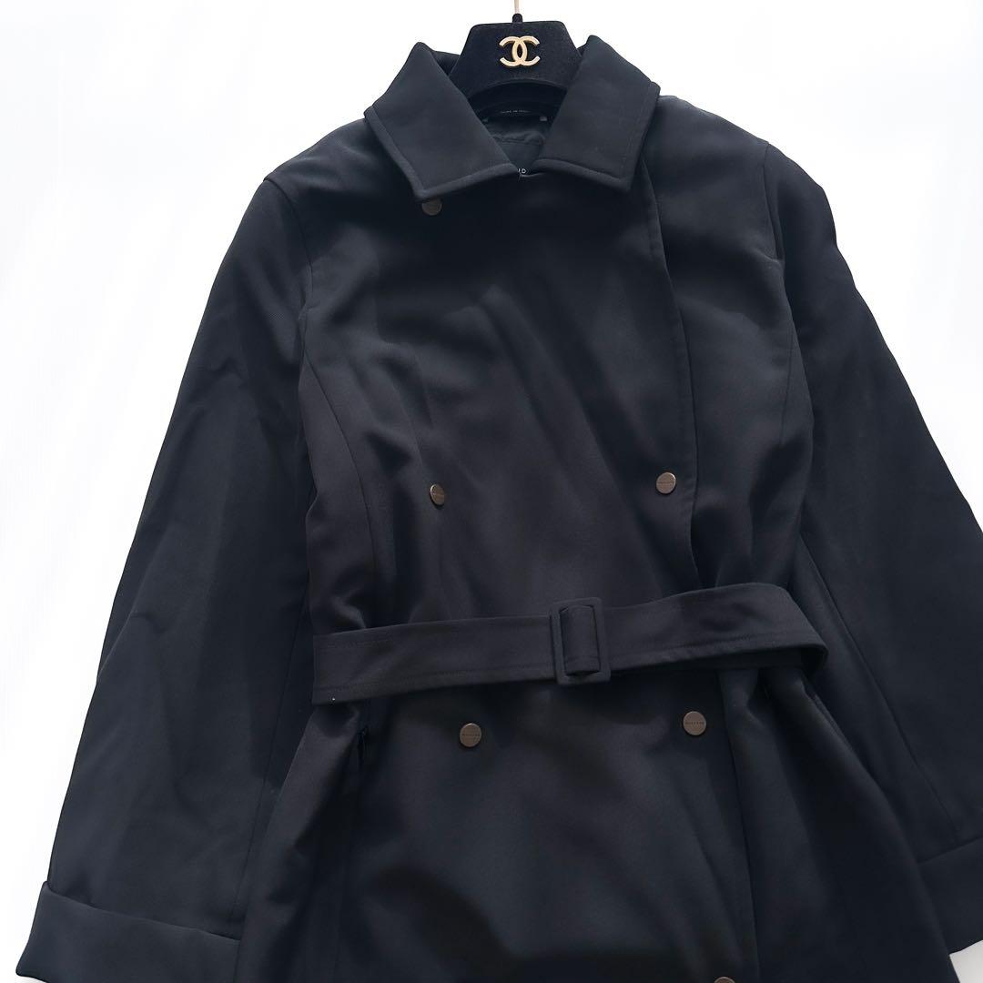 マックスマーラ ウィークエンド /中綿アウター トレンチコート 黒 40 ベルト
