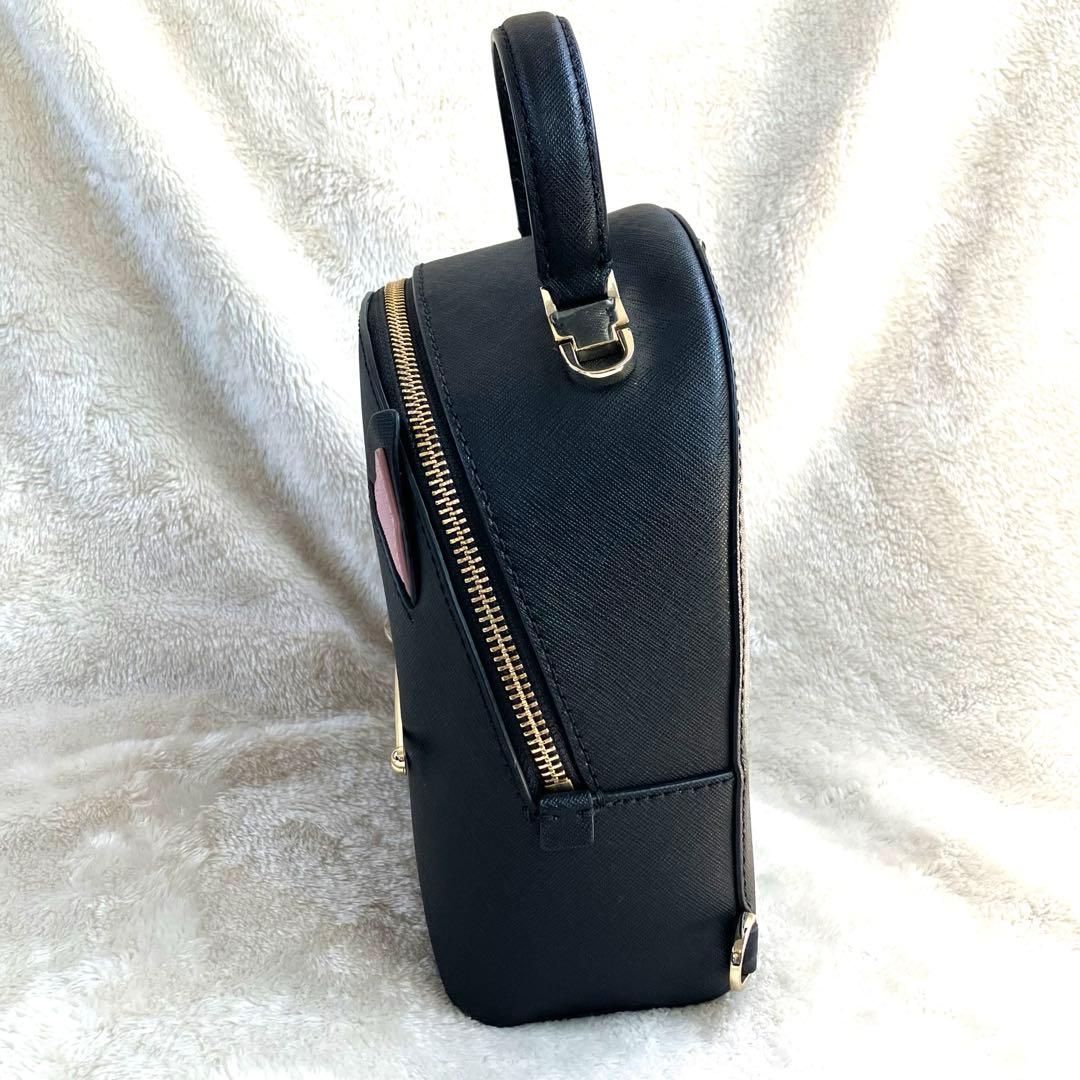 【未使用級✨】ケイトスペード ニューヨーク リュック 猫 2way ブラック