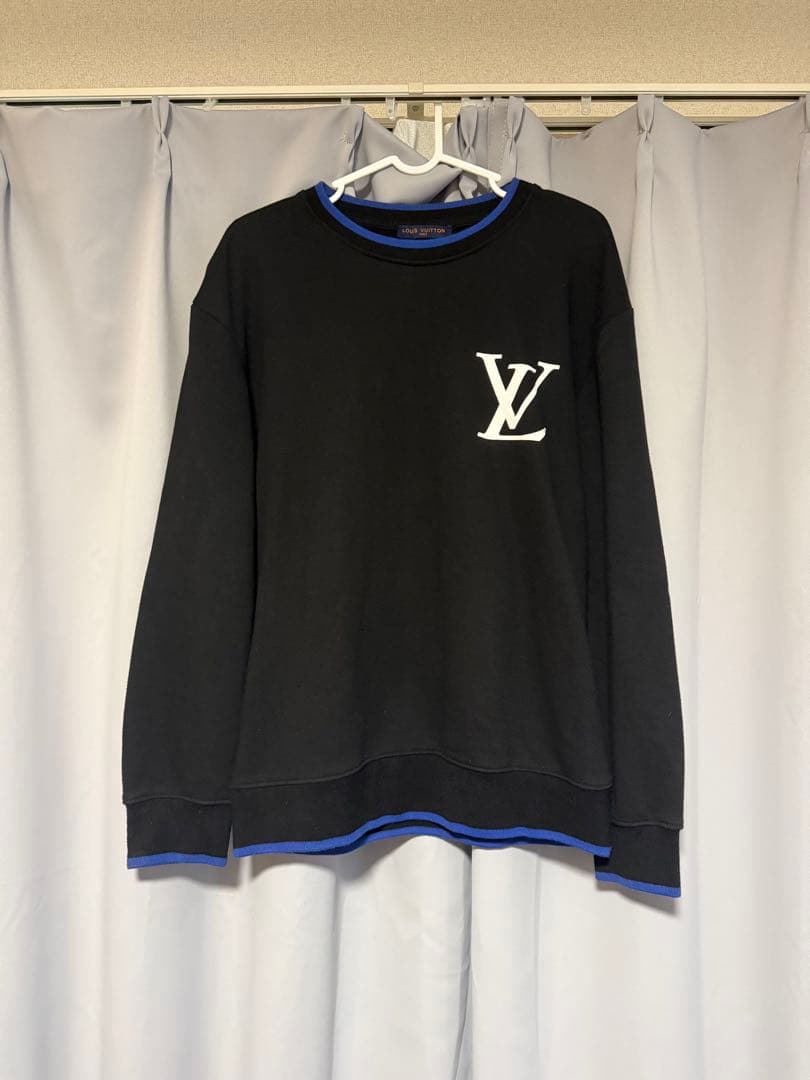 LOUIS VUITTON ロゴスウェット ブラック/ブルー