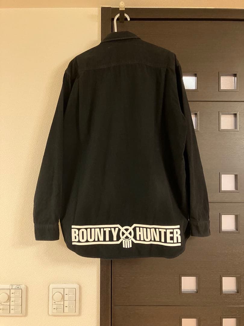 バウンティーハンター ペイントロゴシャツ 裏原 長袖 L 黒