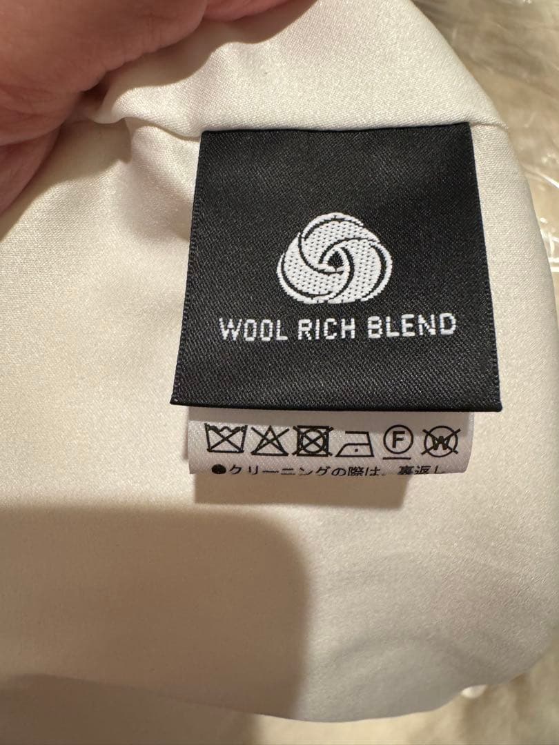 anuans アルパカウールショールカラーコート