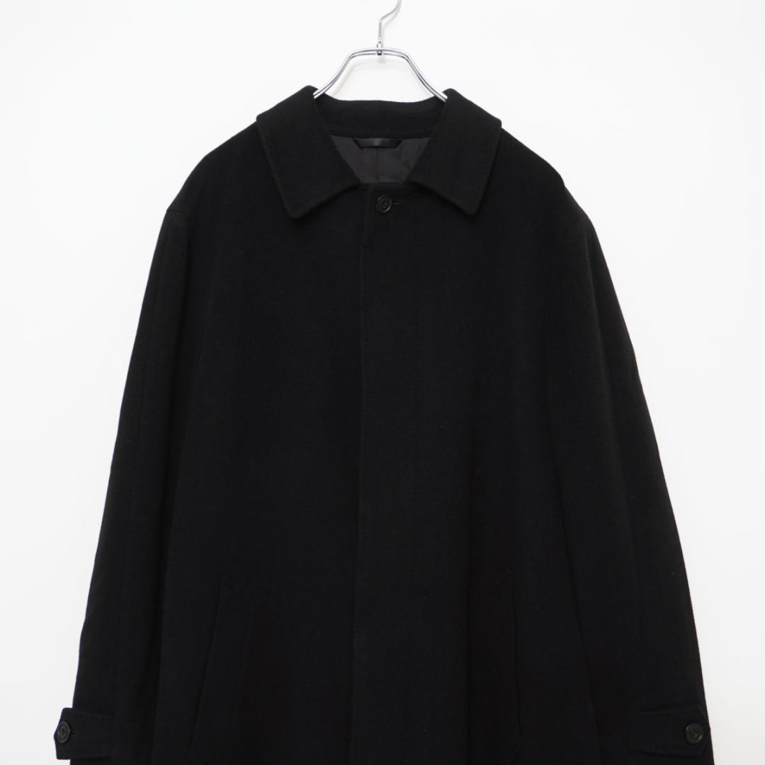 キンロックアンダーソン カシミヤ100％ チェスターコート 黒 LL*LD912