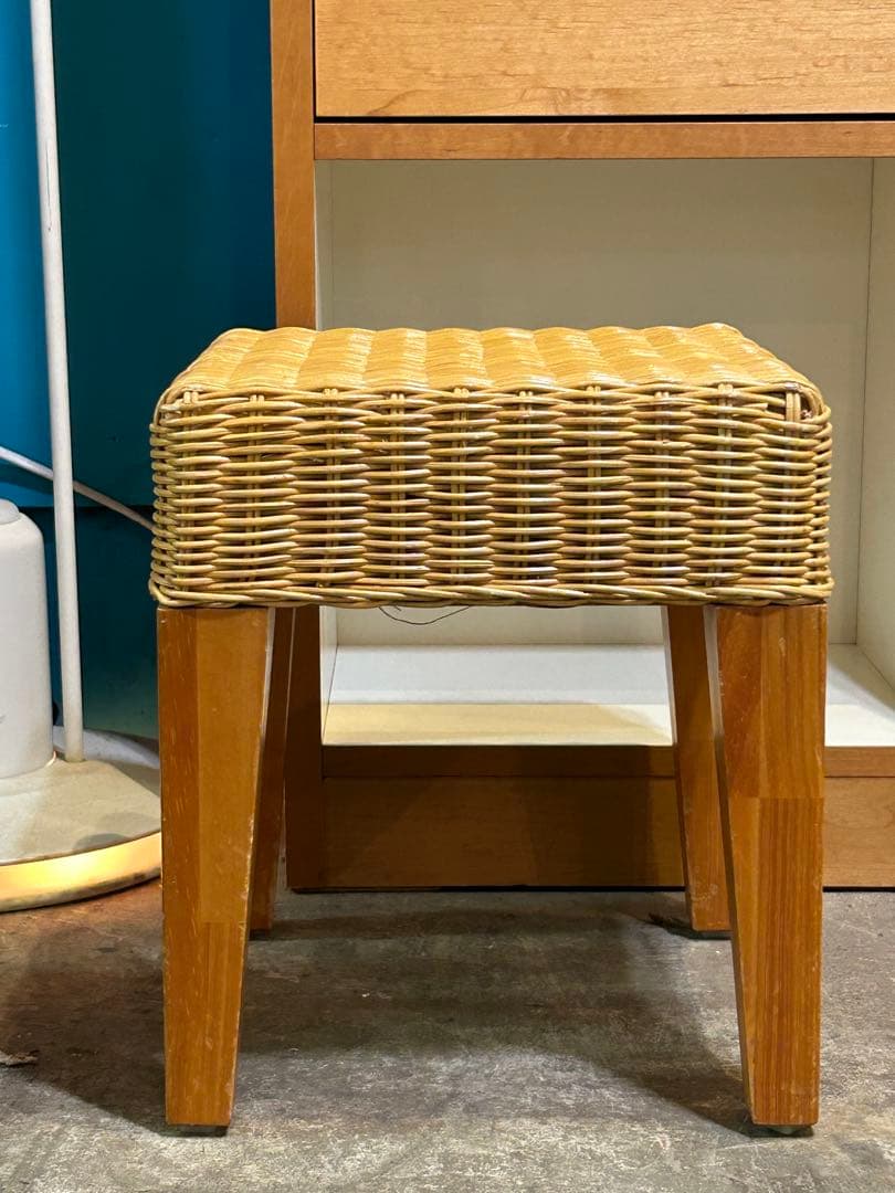 スクエアラタンスツール【monoroom町田】