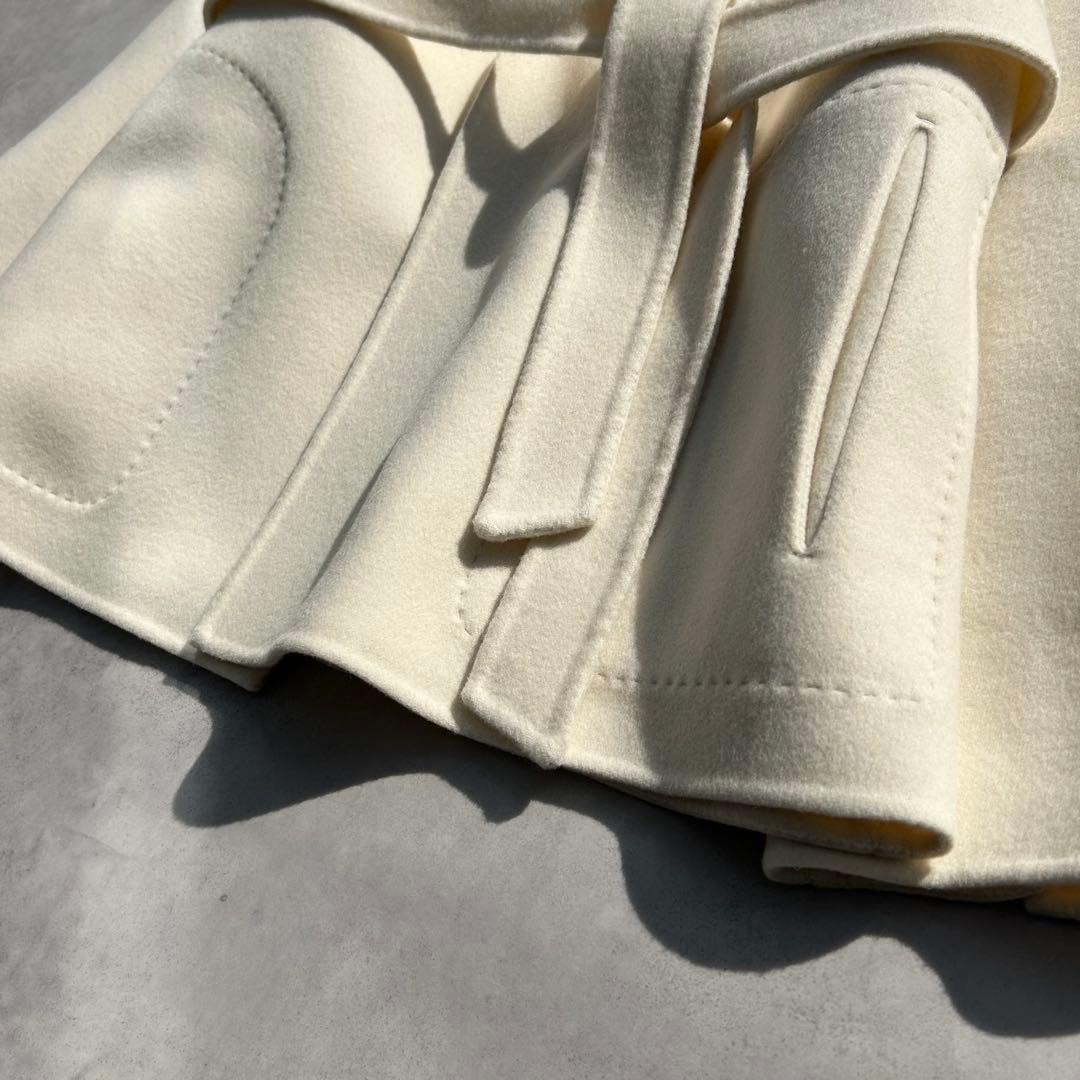 ♡美品♡　ベイジ　SAREショートコート　リバージャケット　ベルト付　定価6.4