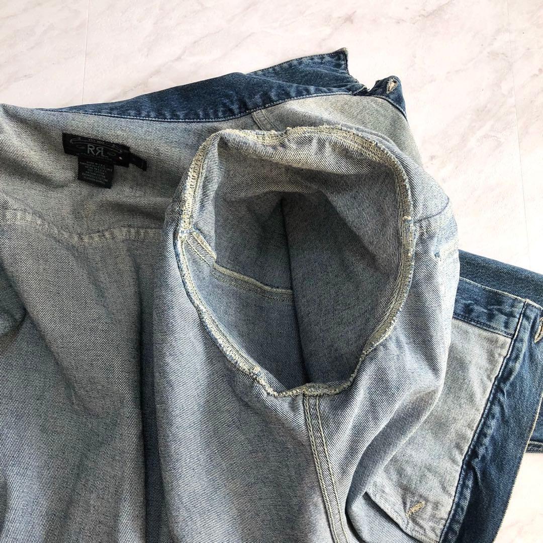 【超希少 美品 XL】 RRL デニムジャケット 3つ星 初期 USA 2nd