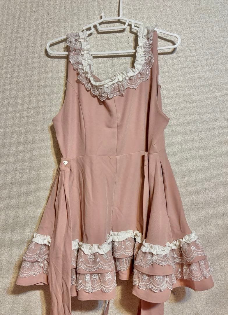 夢展望 Dear My Love ミルフィーユフリルジャンパースカート mini