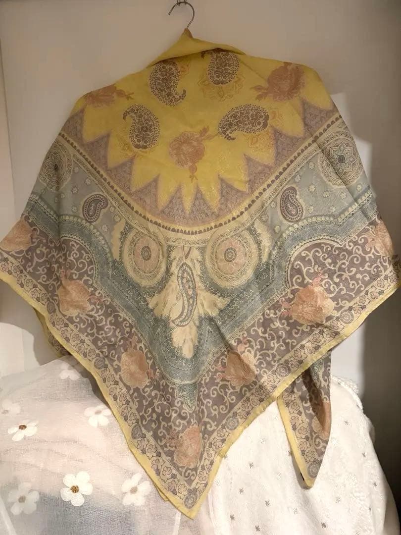 ロンポンさま　　　エトロ　ウールシルクストール　大判