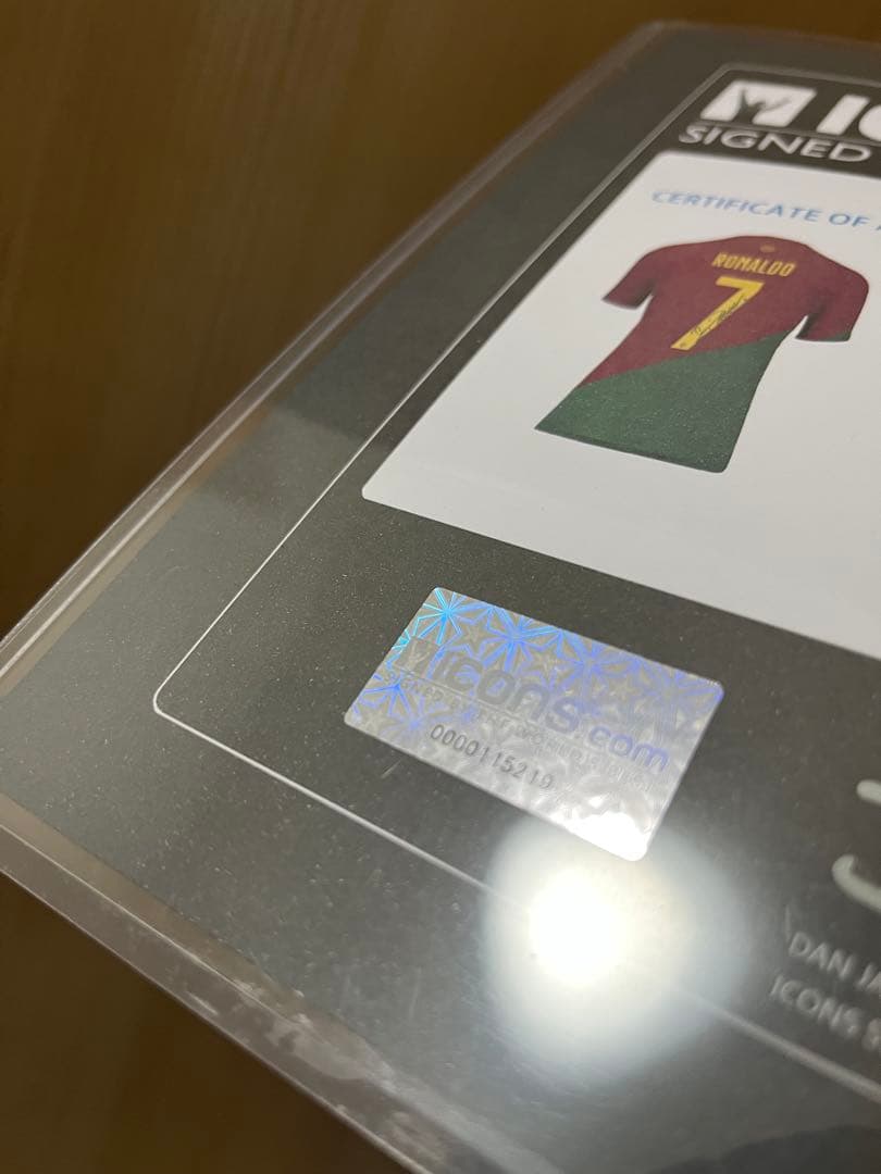 クリスティアーノ・ロナウド 直筆サイン入り ポルトガル代表 icons社