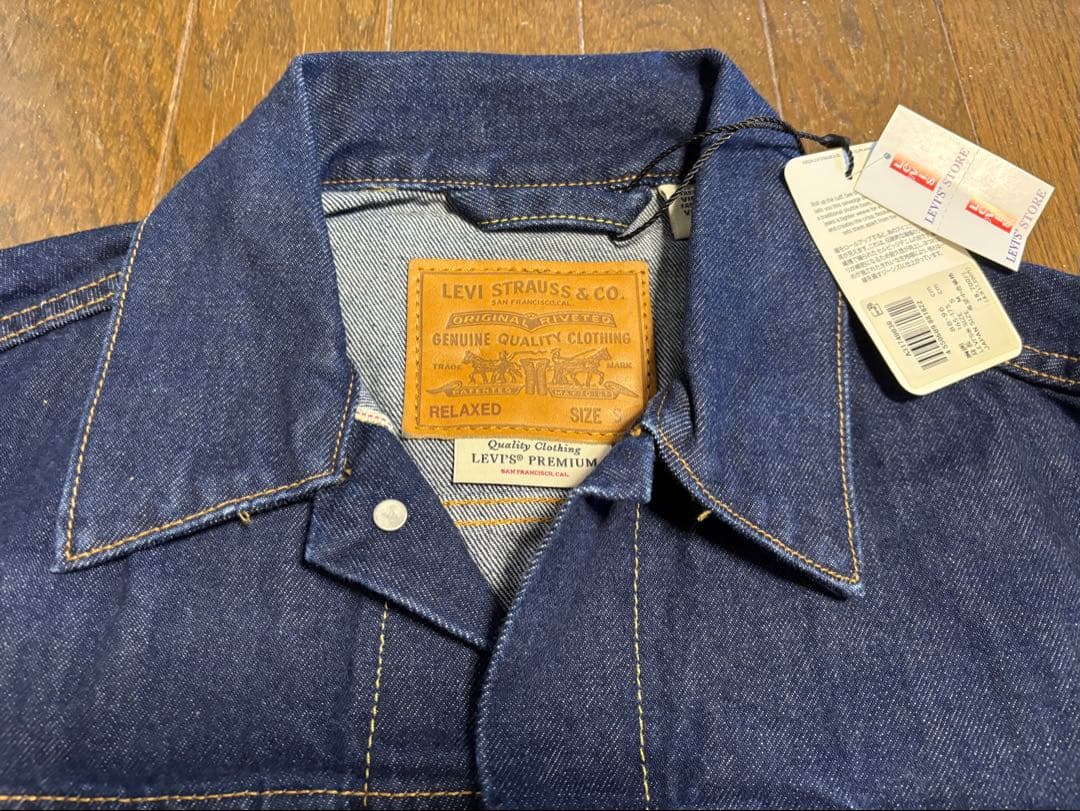新品　Levi's 1st TYPE1 トラッカー大戦　濃紺デニム　Gジャン S