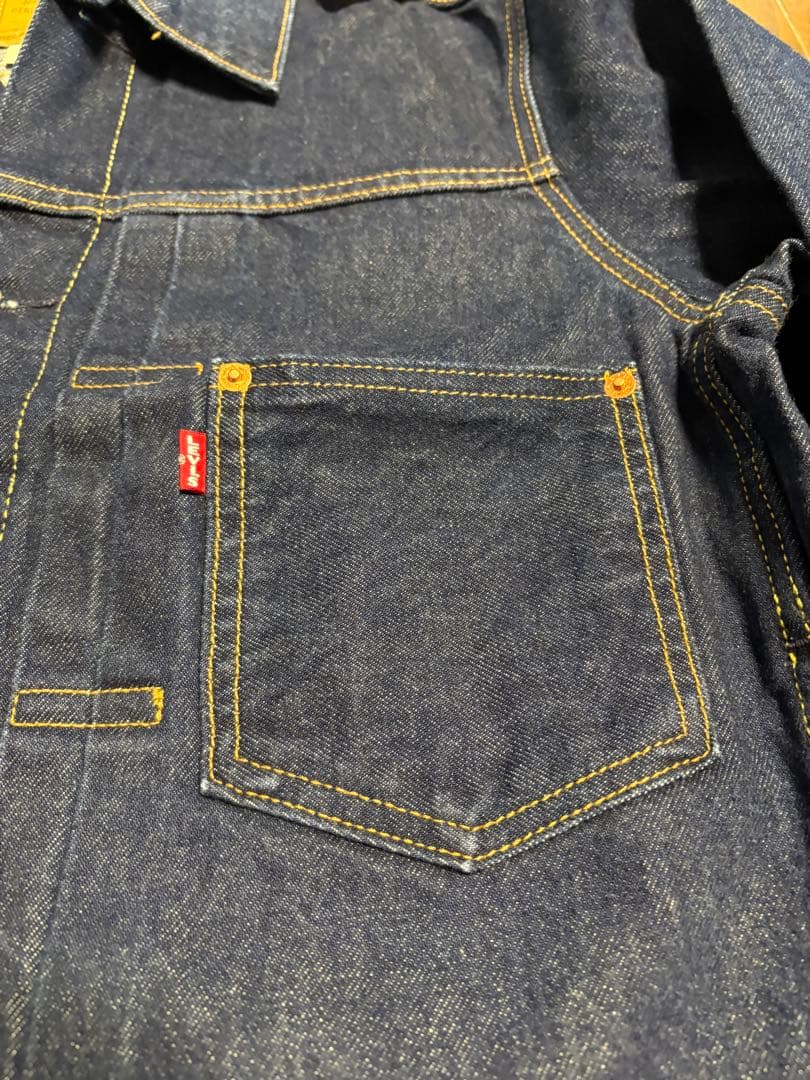 新品　Levi's 1st TYPE1 トラッカー大戦　濃紺デニム　Gジャン S