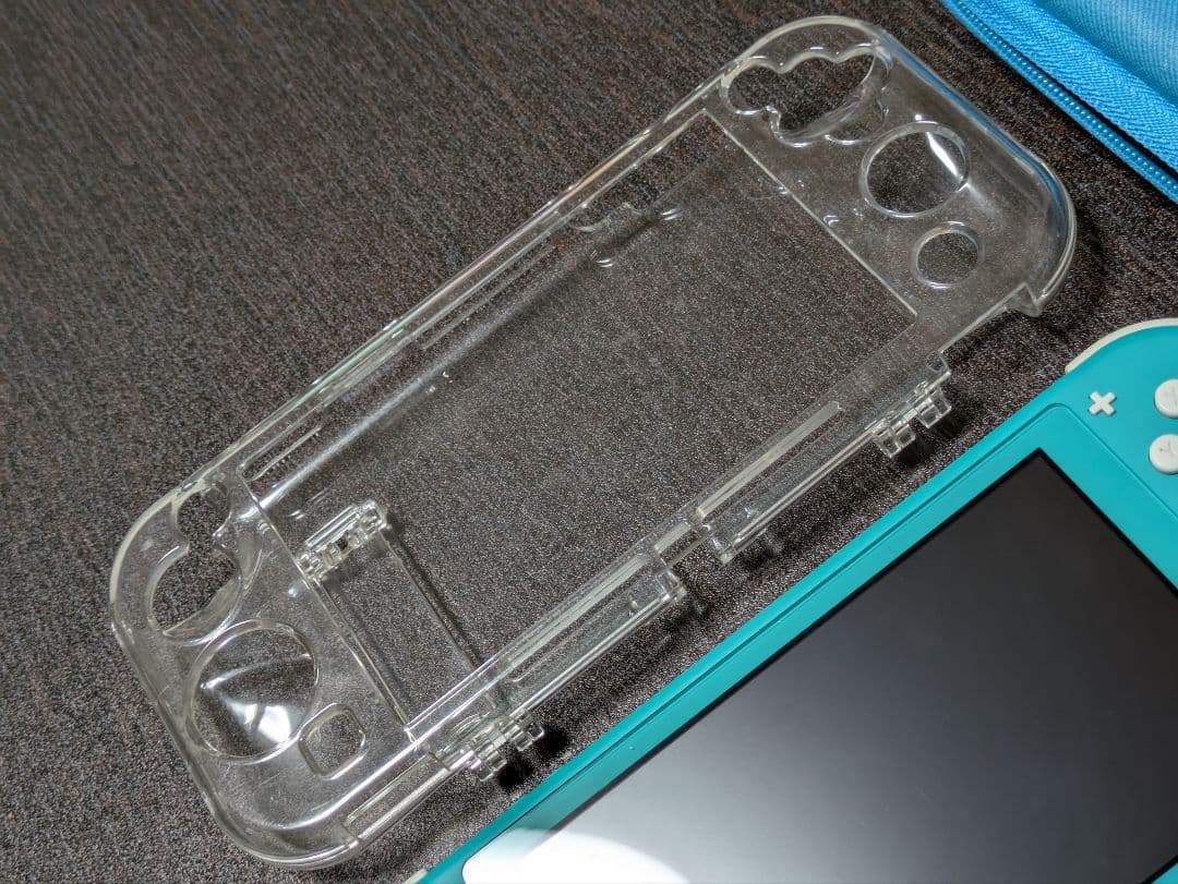 Nintendo Switch lite 本体　ケース・カバー付き ターコイズ