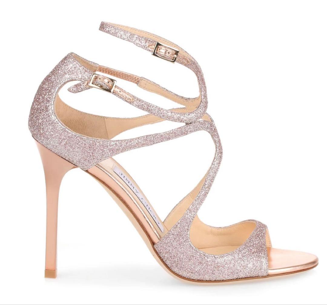 新品】JIMMY CHOO ジミーチュウ グリッター ミュール サンダル - メルカリ