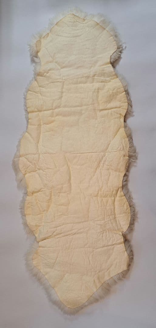 クリーム色 羊毛ラグ 約180cm