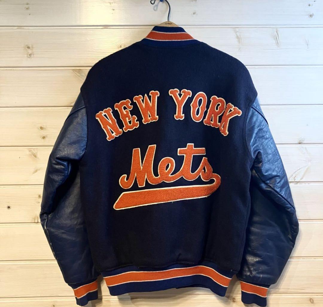 ★ヴィンテージ★ USA製 NY Mets スタジアム ジャケット スタジャン
