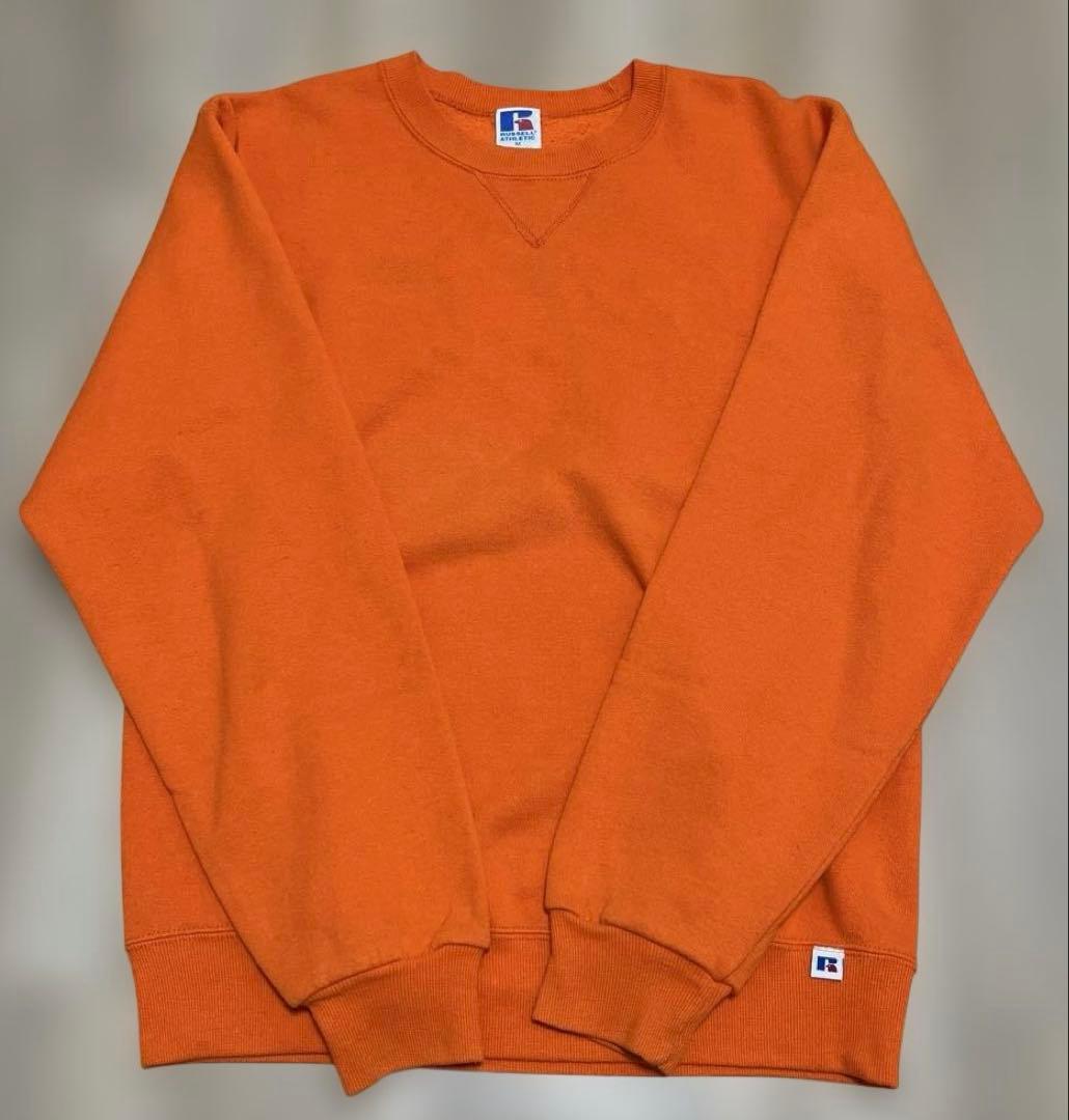 RUSSELL ATHLETIC オレンジ スウェット M 90s usa製 - メルカリ