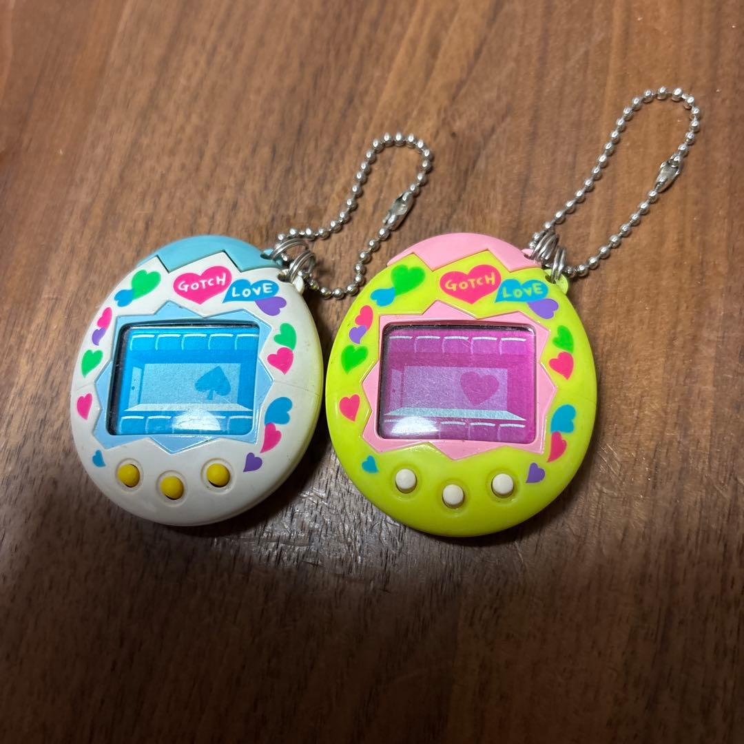 たまごっち ハート柄 オスっち メスっち セット 1997年 初期 - メルカリ