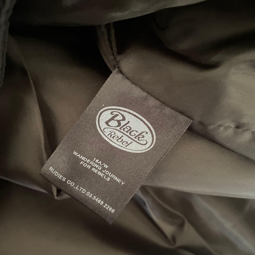 BLACK REBEL フード付きキルティングジャケット