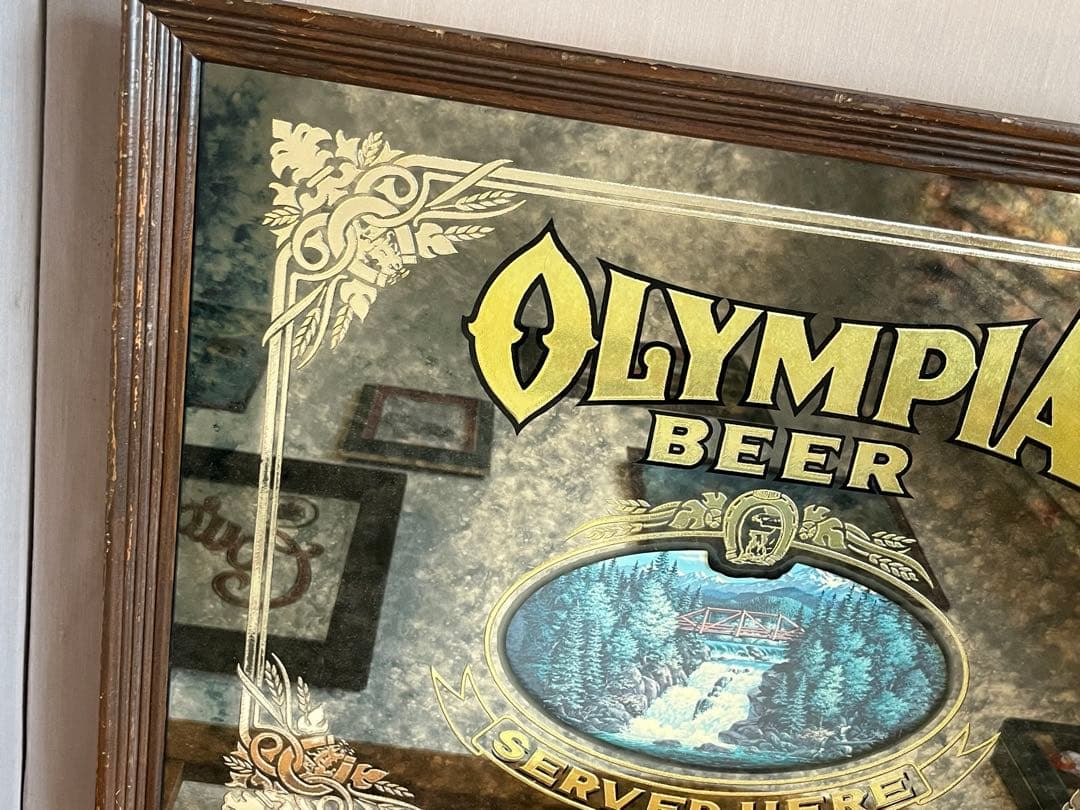 Olympia Beer パブミラー