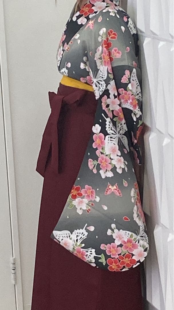 卒業女の子袴長襦袢セット150㎝〜160cm二尺袖小学生　美品