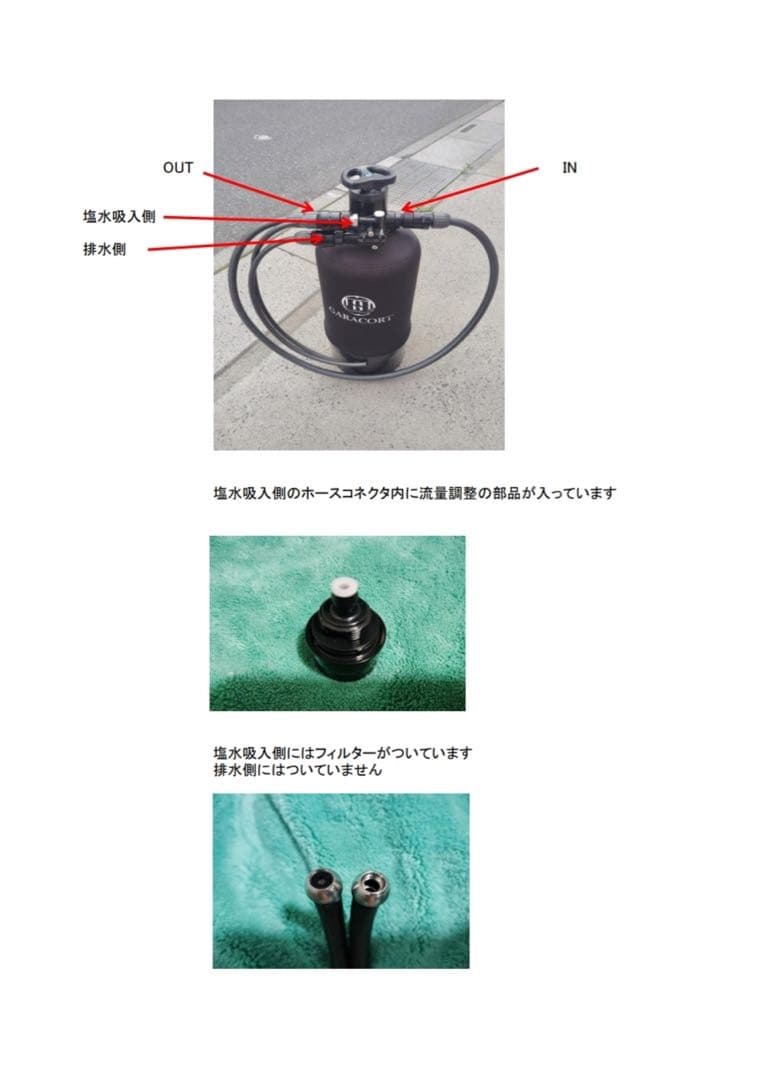 軟水器用バルブ