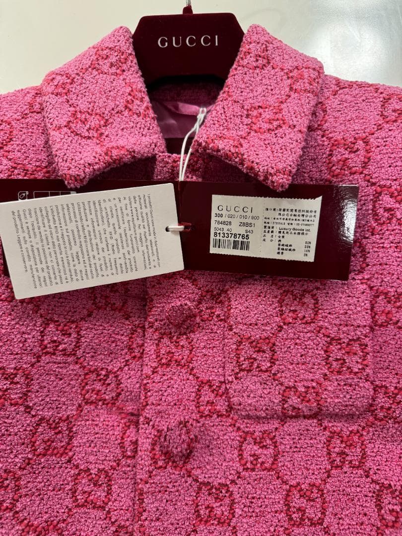 GUCCI ピンク GGパターン テーラードジャケット 新品未使用 - メルカリ