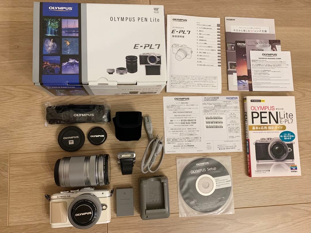 OLYMPUS PEN Lite E-PL7 EZダブルズームキット ホワイト