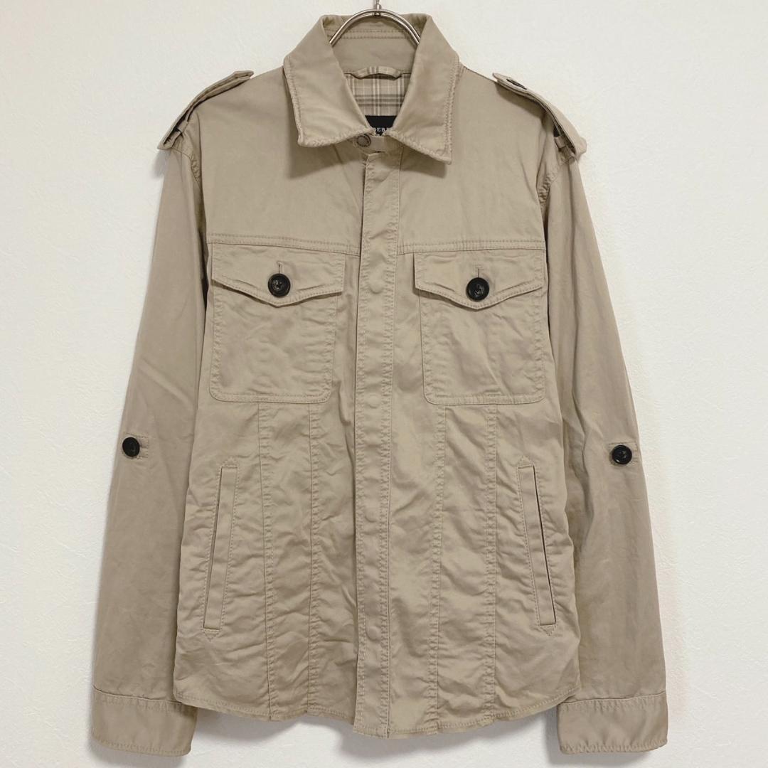 バーバリーブラックレーベル ミリタリージャケット ノバチェックM