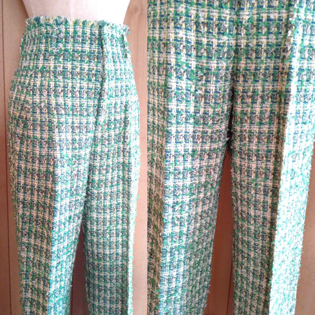 Ameri VINTAGE◇アメリ　PLAYFUL TWEED PANTS　S