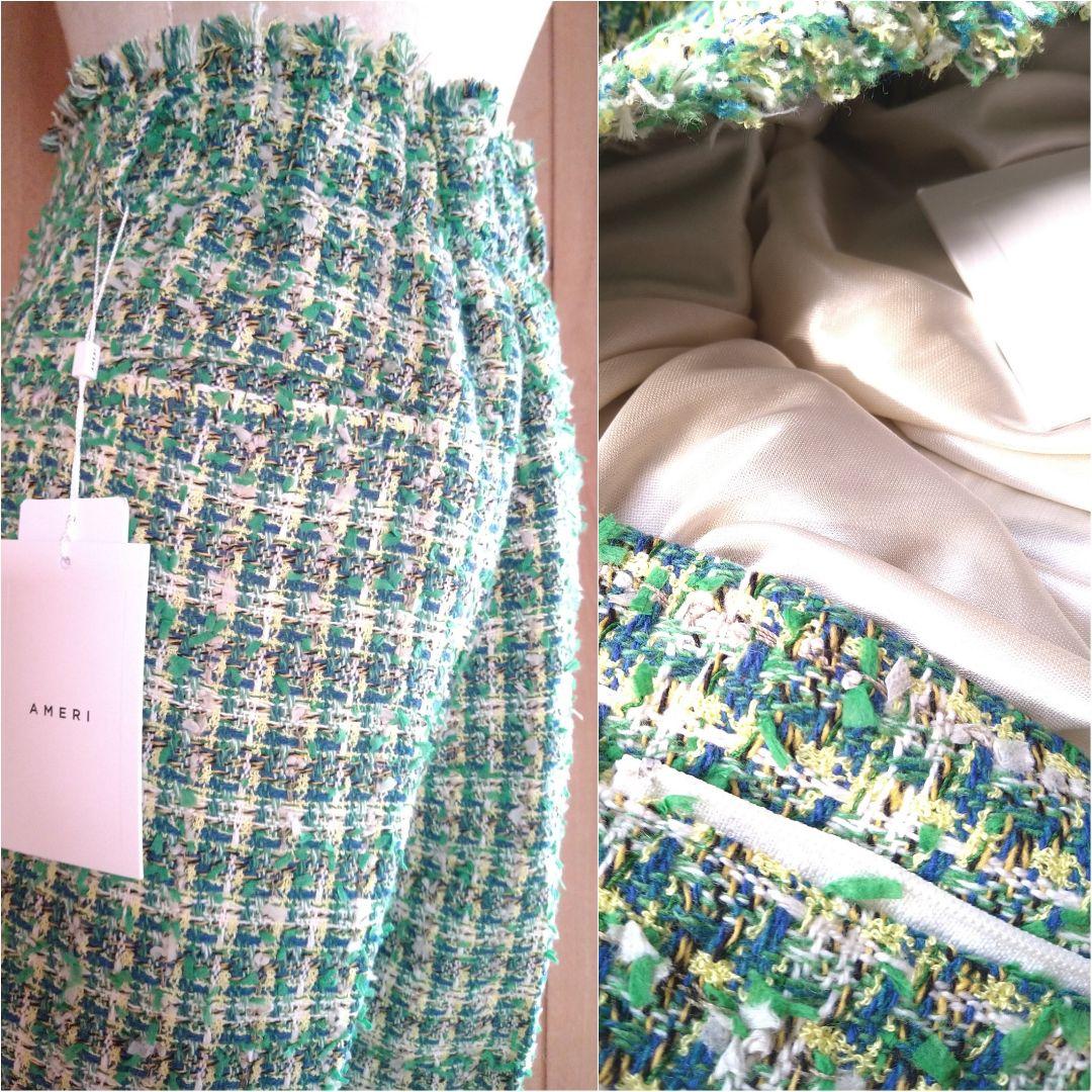 Ameri VINTAGE◇アメリ　PLAYFUL TWEED PANTS　S