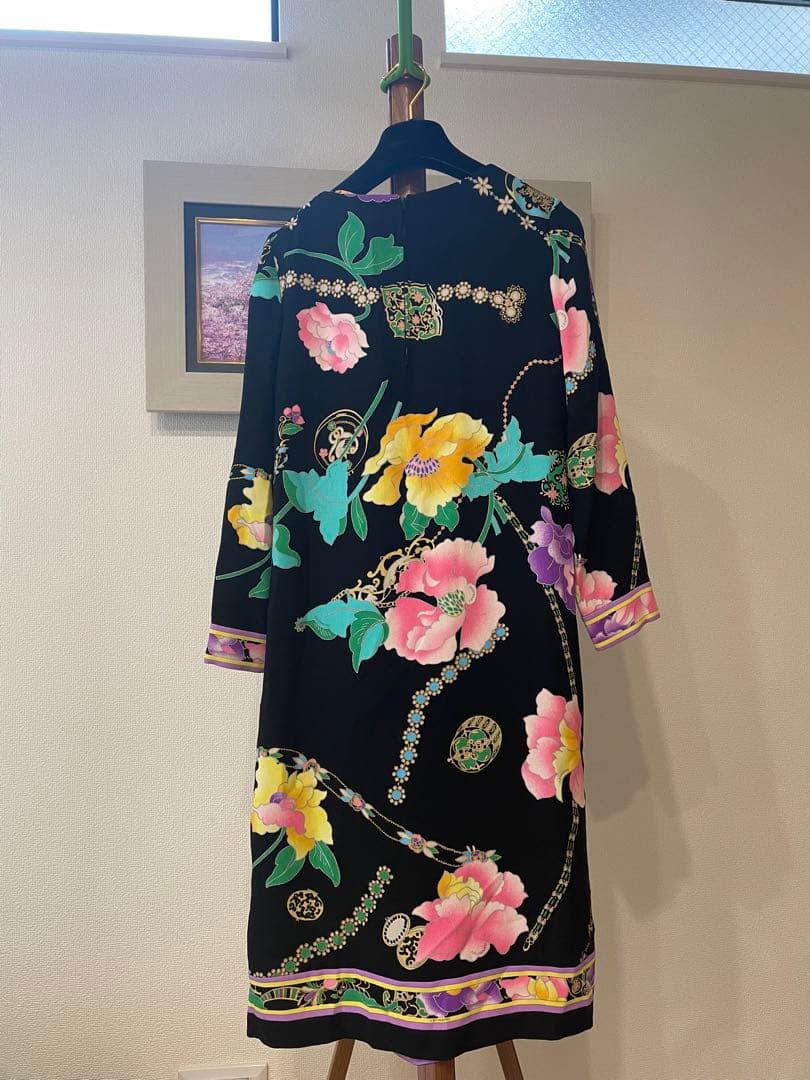 極美品LEONARD FASHION 上品な花柄 ワンピース　サイズ38