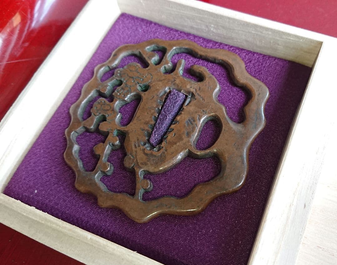 稀少 日本刀 刀鍔 銅製 江戸後期 江戸時代