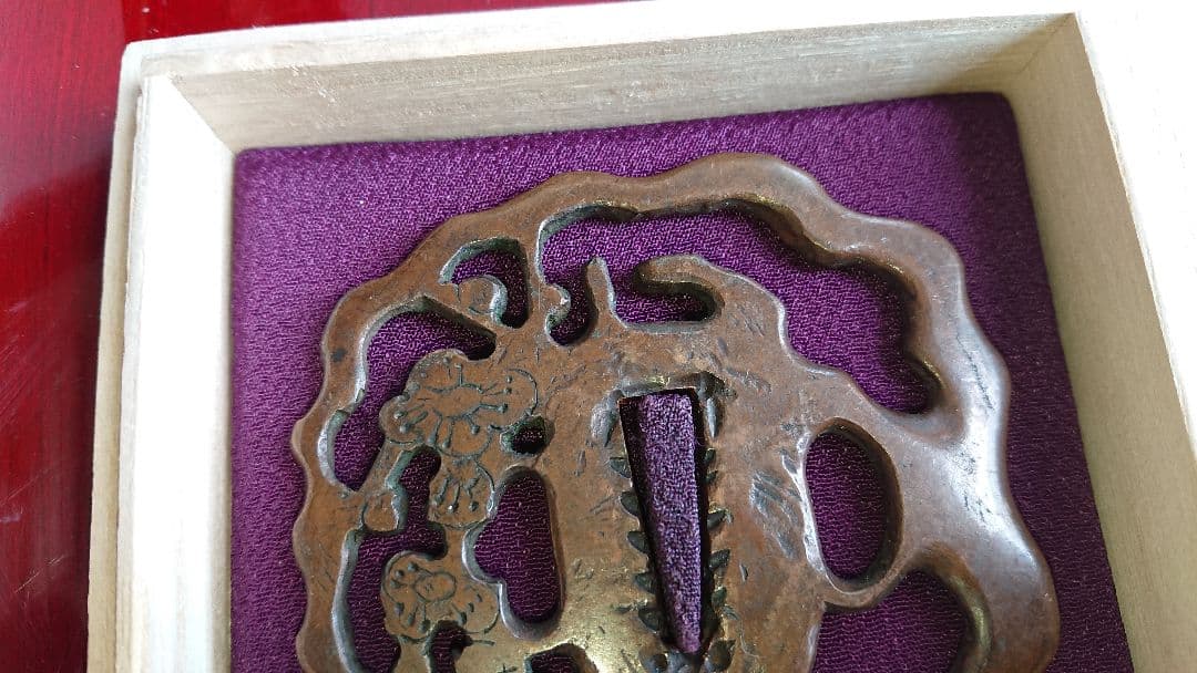 稀少 日本刀 刀鍔 銅製 江戸後期 江戸時代