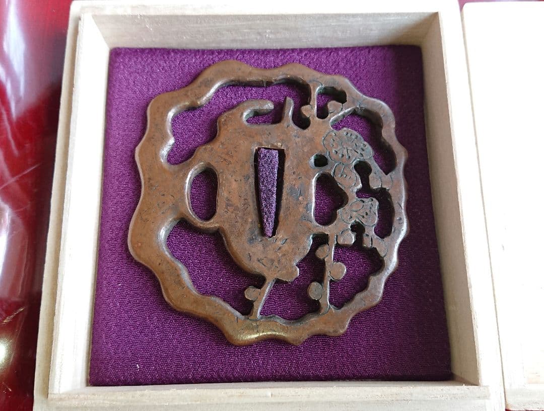 稀少 日本刀 刀鍔 銅製 江戸後期 江戸時代