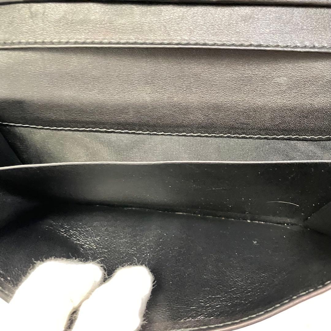 GUCCI グッチ　シマ レザー 長財布　メタルロゴ 0107-①