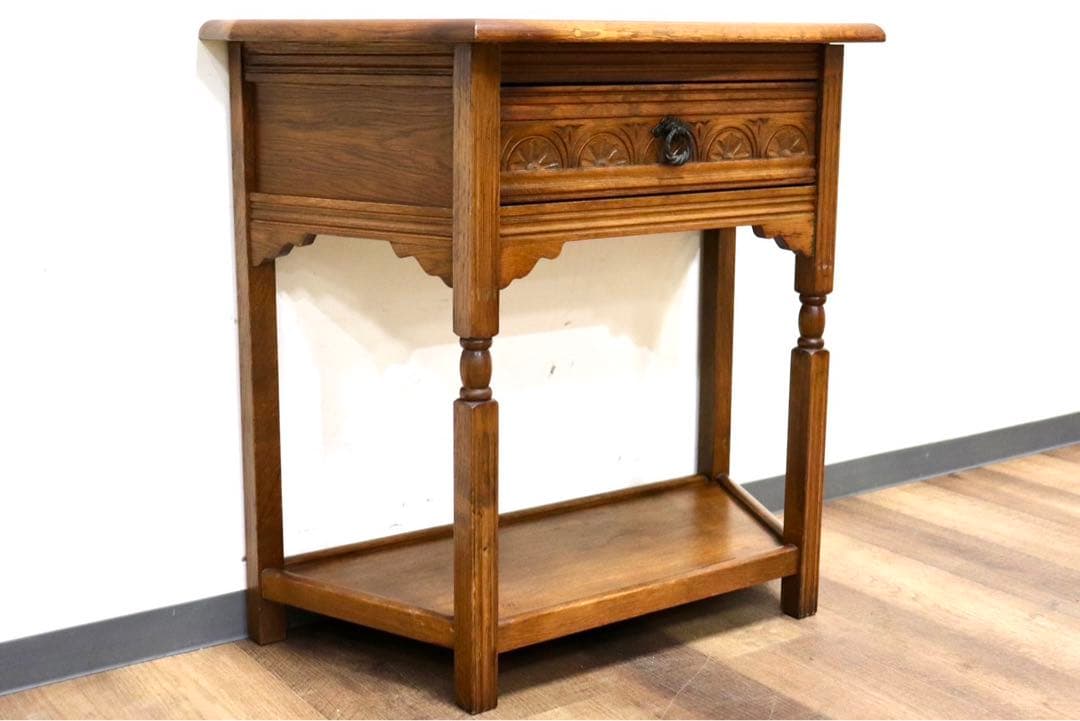 GMHH510○西洋 英国 アンティーク コンソールテーブル サイドテーブル 引