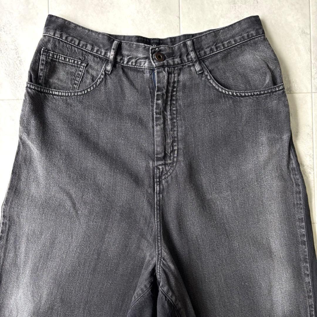 【超希少】ワイズ Y's ブラックデニムサルエルパンツ 日本製 ヨウジヤマモト