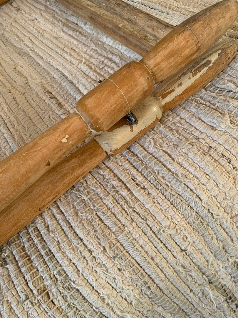 フランスアンティークタオルハンガー※キルトラック※トルション掛け※剥離家具※無垢