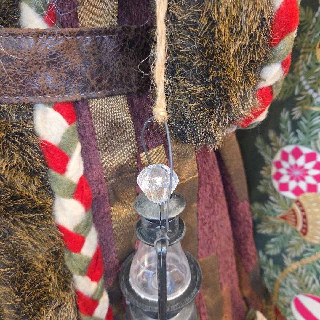 クリスマス サンタクロース 人形 ランタン付き