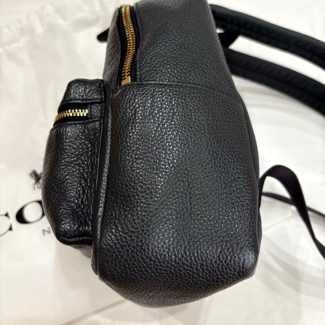 【美品】COACH コーチ ミニ リュック バッグ ネイビー ミニチャーリー