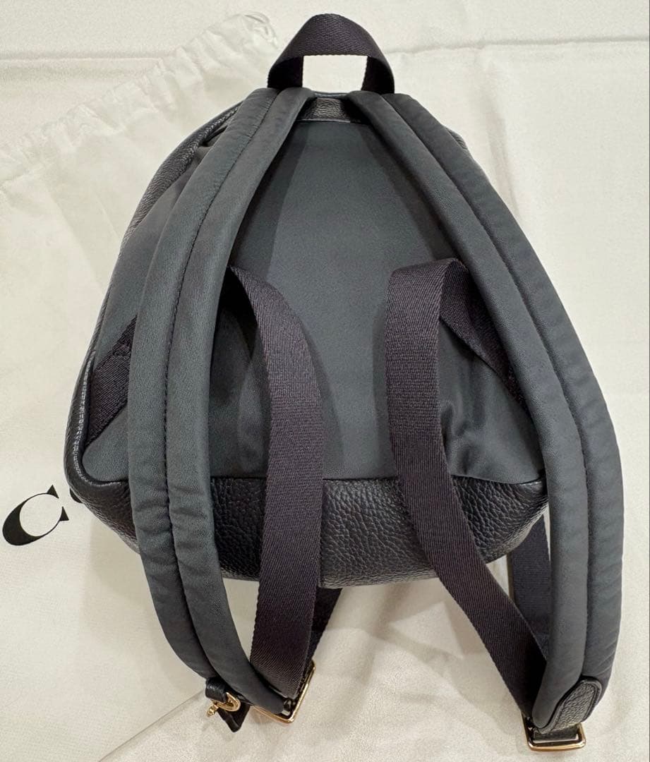 【美品】COACH コーチ ミニ リュック バッグ ネイビー ミニチャーリー