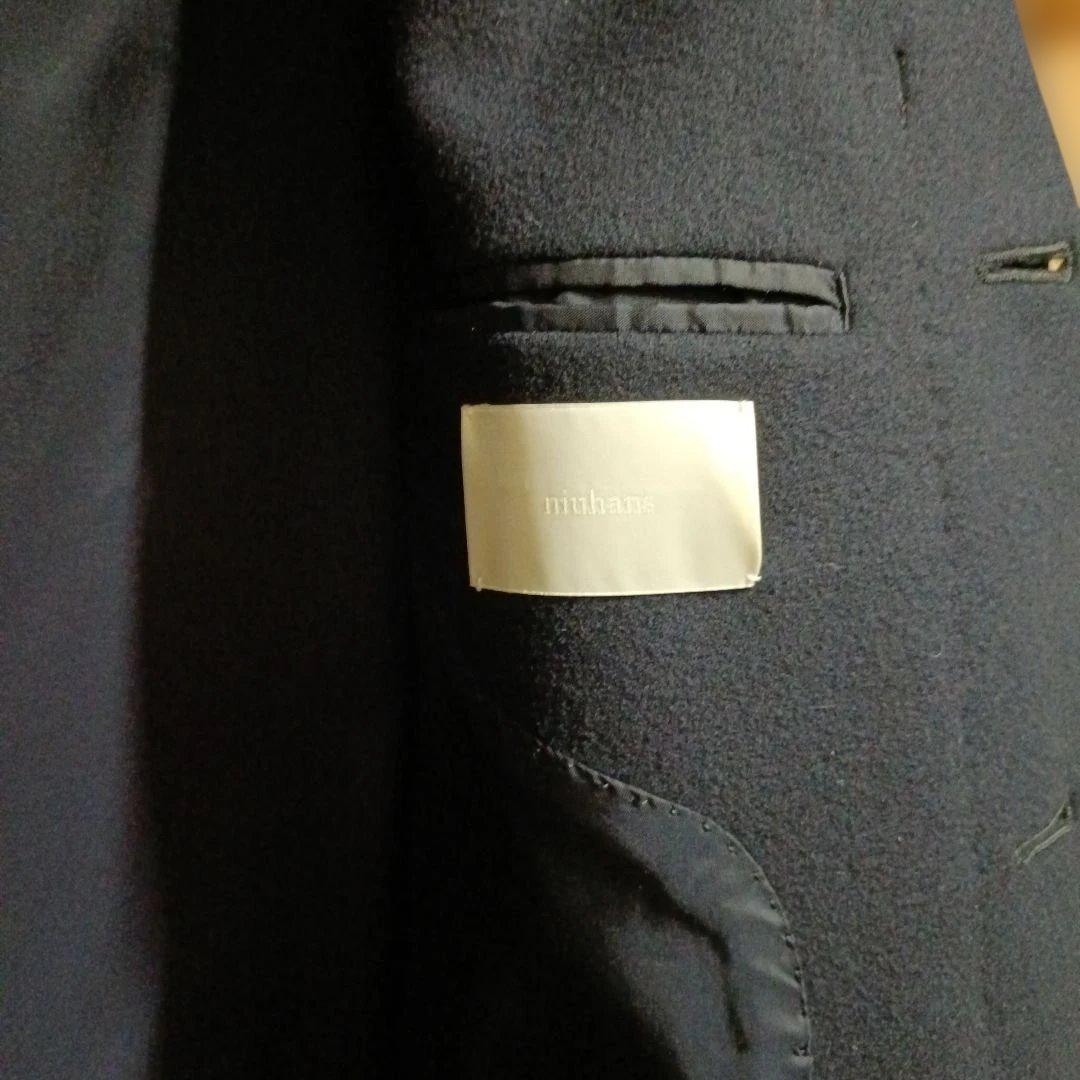 ろうと様専用！！niuhans super140's ネイビー チェスターコート