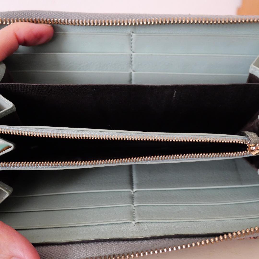 希少/美品 グッチ 長財布 GGマーモント パイソン 　グリーン系　 レザー