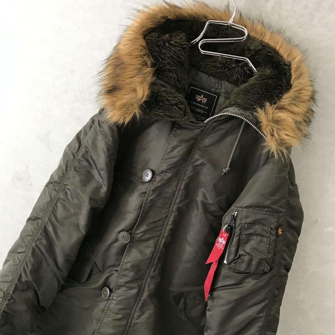 ALPHA N-3B フライトジャケット 美品 カーキ XL なか