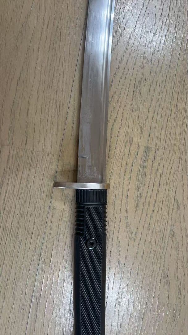 戦術打刀 模造刀 1060 鋼刃 木塗装鞘 TPR 柄 日本刀 居合