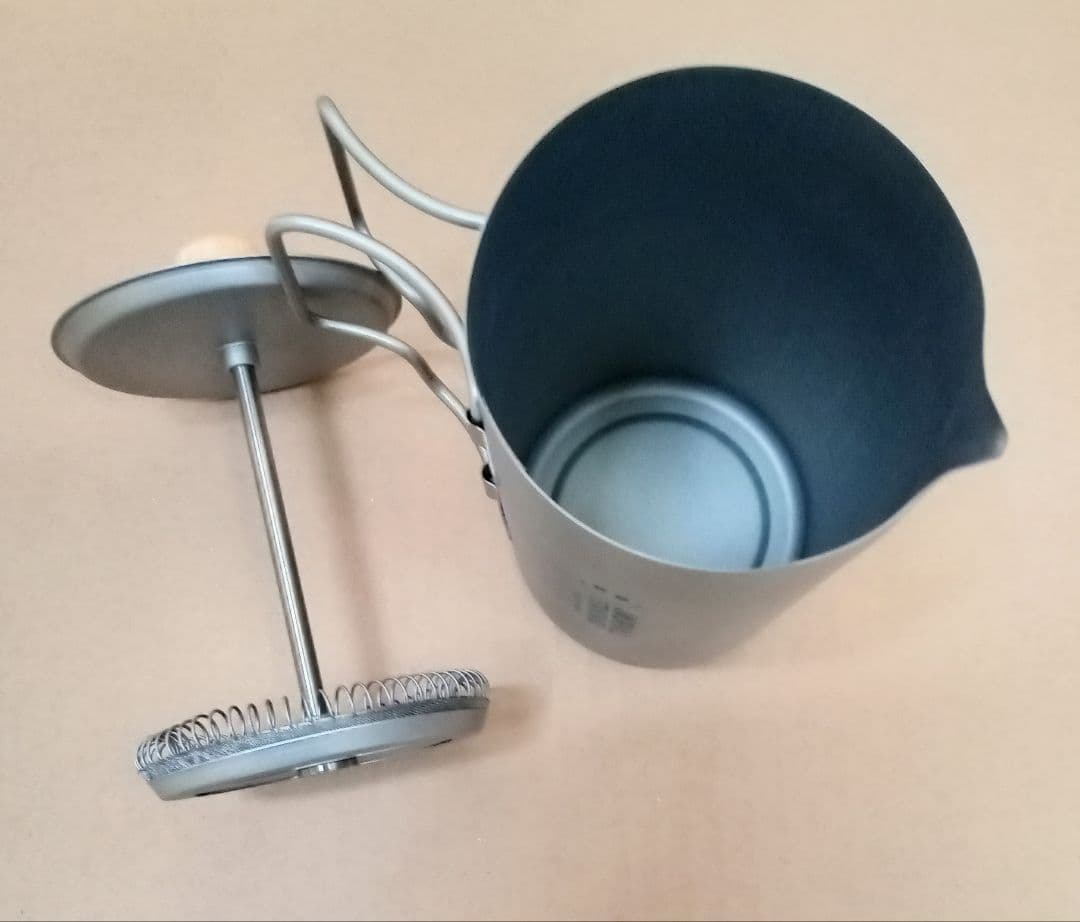 ☆チタン製フレンチプレスコーヒーメーカーセット＊シルバーアントとＪＳＦのコラボ製