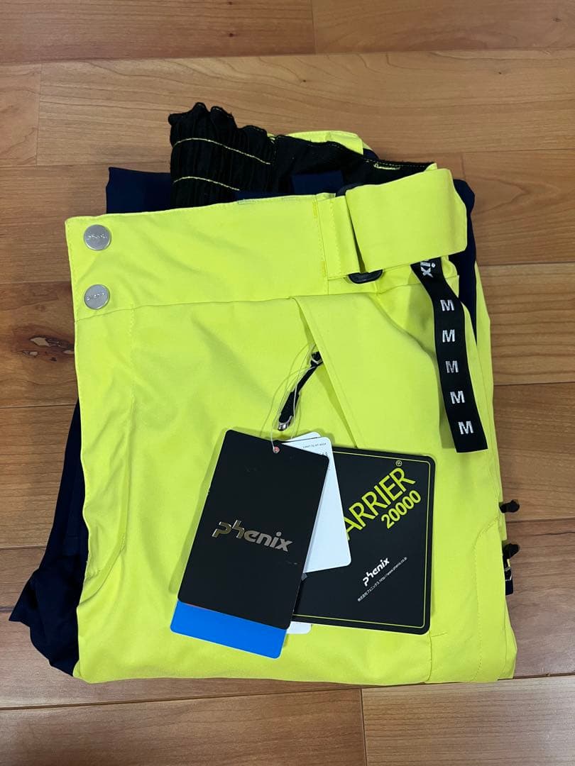 新品未使用/PHENIX/Mサイズ スキーパンツ　ネイビー/イエロー