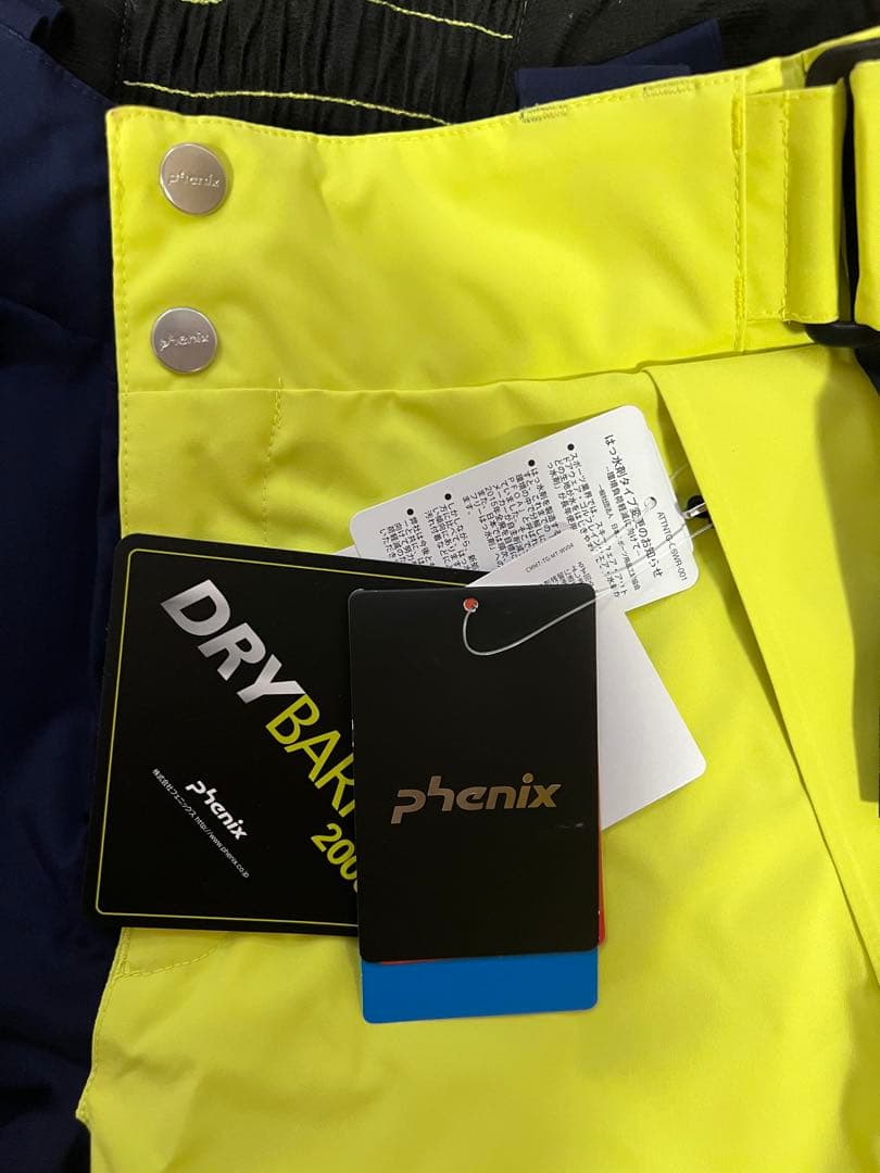 新品未使用/PHENIX/Mサイズ スキーパンツ　ネイビー/イエロー